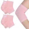 2 Pairs Elbow Protector, Elbow Moisturizing Sleeve Heel Gel Cover Socks with Gel Pads Breathable Elastic Elbows Protectors for Dry Cracked Skin Care view 1
