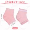 2 Pairs Elbow Protector, Elbow Moisturizing Sleeve Heel Gel Cover Socks with Gel Pads Breathable Elastic Elbows Protectors for Dry Cracked Skin Care view 2