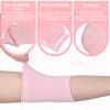 2 Pairs Elbow Protector, Elbow Moisturizing Sleeve Heel Gel Cover Socks with Gel Pads Breathable Elastic Elbows Protectors for Dry Cracked Skin Care view 3