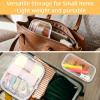 Topfinder Clear Hard Shell Zipper Case,Clear Toy Storage Pouch,Waterproof Transparent Organizer Comestic Case for Travel, Office, Home(White, M+2*S) view 4