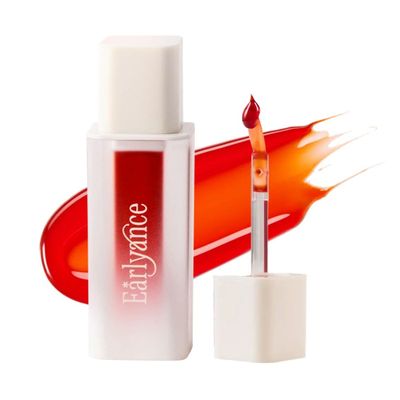 Earlyance Peel Off Waterproof Lip Tattoo 6g - 24h Long Lasting Korean Lip Stain, Transfer Proof Matte Blush Red with plumping effect (Daisy Coral)