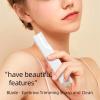 dermaplane Razor for Women face & Facial Hair Removal for Women, Rechargeable Electric Razor with 3 Vibration Modes, 5 Replaceable Blades, White LED Light, Ideal for Home Travel Use, White view 3