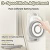 Hands-Free Electric Back Scrubber, Shower Back Scrubber Exfoliating Brush with 18CM Large Brush Head, 360 Automatic Rotating, for Body Cleaning, Deep Cleansing view 4