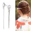 4PCS Metal Hair Sticks Bun Holder For Long Women Girl Moonstones Ancient Styling Accessories Pin Hair Sticks view 2
