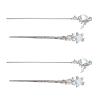 4PCS Metal Hair Sticks Bun Holder For Long Women Girl Moonstones Ancient Styling Accessories Pin Hair Sticks view 4