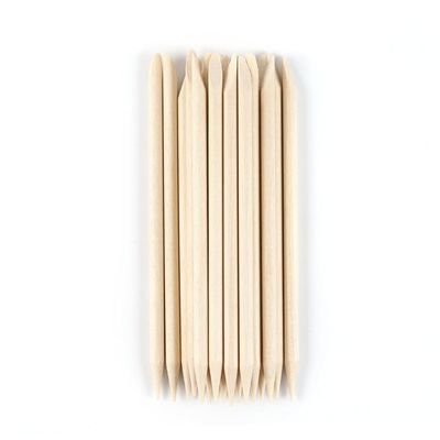 20Pcs Professional Wooden Manicure Sticks, Double Sided Cuticle Pusher for Home, Salon