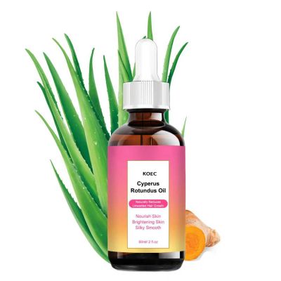 Organic Cyperus Rotundus Oil for Hair Removal - Cold-Pressed Natural Formula to Help Minimize Unwanted Hair, Gentle on Sensitive Skin, Vegan & Chemical-Free (01)