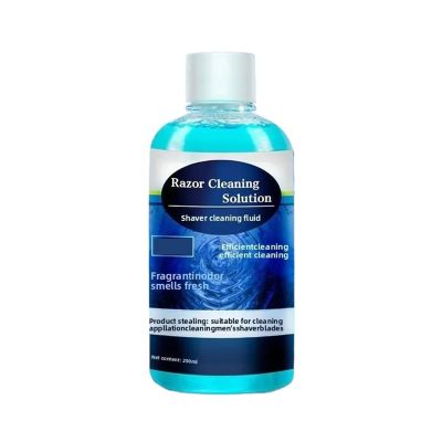 250ml (8.45 FL OZ) Men's Shaver Cleaning Solution, Compatible With Braun/Philips/Panasonic Electric Shavers, Suitable For 90% Electric Shavers(1Bottle)