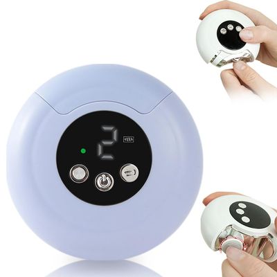 2 in 1 Electric Polishing Automatic Nail Clippers, 2026 New Electric Toe Nail Cutter for Seniors, Upgrade Electric Nail Trimmer Clippers for Fingers Portable Nail Cutter for Home Travel (Purple)