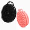 2 in 1 Silicone Body Scrubber, Anti Cellulite Massage Scrubber, Exfoliating Shower Brush for Men & Women, Removes Dead Skin, Reduces Cellulite, Improves Circulation, Non Slip (2PC, Black + Pink) view 1