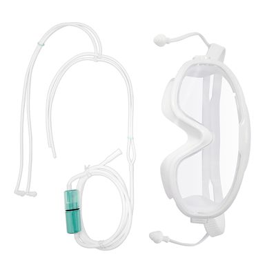 Unosuich Hydrogen Eye Mask 2 In 1 Multiple Uses Hydrogen Inhalation Goggles Hydrogen Suction Machine Accessories Glasses Hydrogen Eye Shield 2in1(Eye, Ear)
