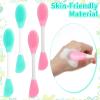 2 in 1 Facial Cleansing Brush & Face Mask Brushs, 4 Pcs Detachable Face Cleansing Brush, Silicone-Face Scrubber for Makeup Skincare Removal view 3