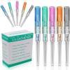 LEEYUKA 50Pcs Catheter Piercing Needles Mixed Size 14G 16G 18G 20G 22G(Each Size 10pcs) Catheter Needles Cateter Para Catheter Hollow Needles for Ear Nose Belly Cartilage Piercing Needles view 1