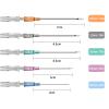 LEEYUKA 50Pcs Catheter Piercing Needles Mixed Size 14G 16G 18G 20G 22G(Each Size 10pcs) Catheter Needles Cateter Para Catheter Hollow Needles for Ear Nose Belly Cartilage Piercing Needles view 2