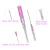 LEEYUKA 50Pcs Catheter Piercing Needles Mixed Size 14G 16G 18G 20G 22G(Each Size 10pcs) Catheter Needles Cateter Para Catheter Hollow Needles for Ear Nose Belly Cartilage Piercing Needles view 3