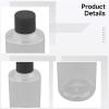 150 Ml Plastic Squeeze Bottles With Flip Top Caps, 24 Pcs Transparent Slant Shoulder Bottles With Black Lids For Coetic Liquids, Shampoo, Lotion, Paint, Travel And Storage view 2