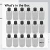 150 Ml Plastic Squeeze Bottles With Flip Top Caps, 24 Pcs Transparent Slant Shoulder Bottles With Black Lids For Coetic Liquids, Shampoo, Lotion, Paint, Travel And Storage view 4