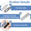 2 Pack Metal Nail File with Case, 3.6 in Travel Keychain Nail File for Natural Nails, Metal Diamond Double Sided Grit Nail Toenail Files with Leather Cases for Women Men view 4