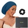 100% Mulberry Silk Bonnet for Sleeping Women Men, Real Silk Lined Sleep Cap with Adjustable Strap, Hair Wrap Slouchy Beanie for Curly Hair view 1