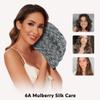 100% Mulberry Silk Bonnet for Sleeping Women Men, Real Silk Lined Sleep Cap with Adjustable Strap, Hair Wrap Slouchy Beanie for Curly Hair view 3