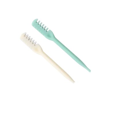 6pcs Double-ended Nose Knife Manual Nose Hair Trimmer Portable Ear Scoop Hair Scraper Shaving Nose Hair Neus Trimmer Men(Beige 6pcs)