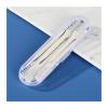 6pcs Double-ended Nose Knife Manual Nose Hair Trimmer Portable Ear Scoop Hair Scraper Shaving Nose Hair Neus Trimmer Men(Beige 6pcs) view 2