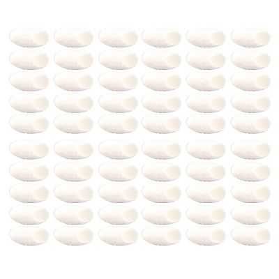 60Pcs Facial Care Nature Silks Balls - Gentle Cotton Balls for Face Cleansing Scrub with Silkworm Extract