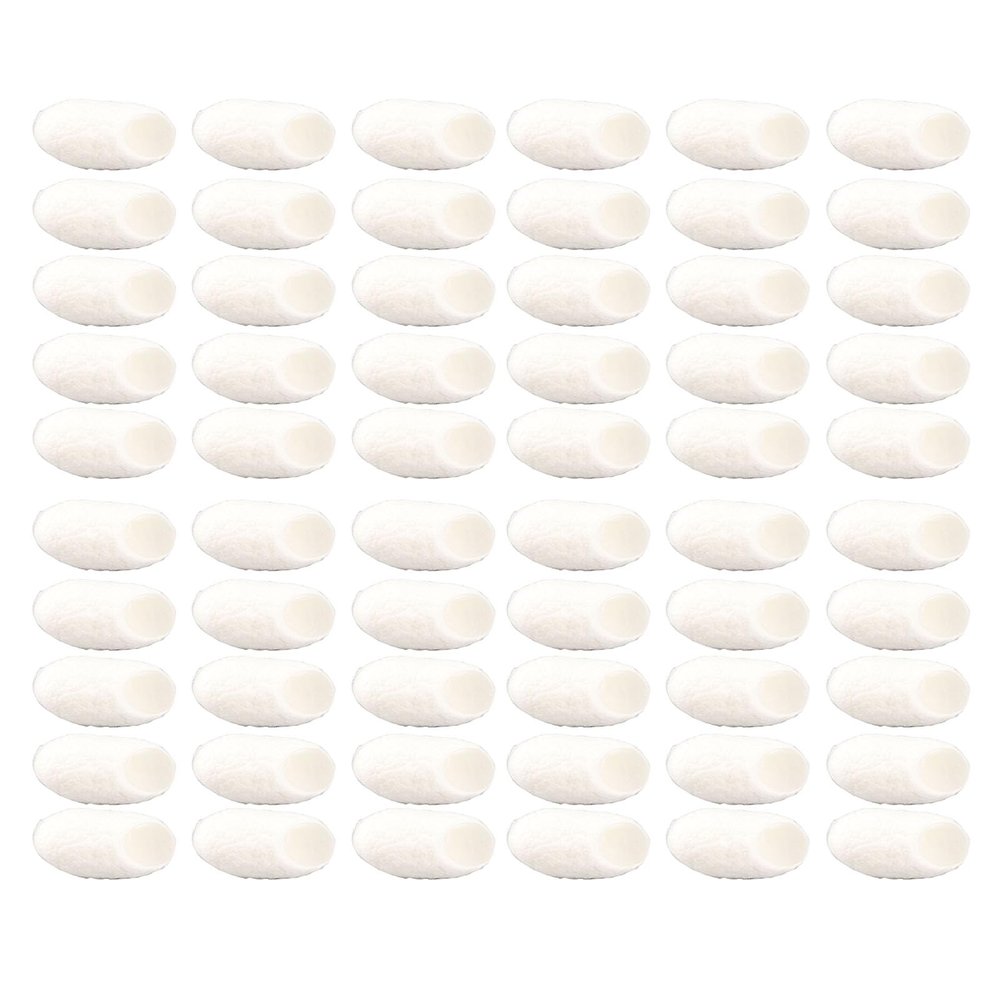60Pcs Facial Care Nature Silks Balls - Gentle Cotton Balls for Face Cleansing Scrub with Silkworm Extract