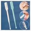6Pcs Double-ended Nose Hair Trimmer Reusable Nose Hair Scissors Men Women Portable Ear Scoop Hair Scraper Clean Remover Tools(Green 6pcs) view 3