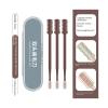 3pcs Portable Manual Nose Hair Trimmer Washable For Men And Women With Storage Box Waterproof Double Head Nose Hair Removal(2pcs) view 2