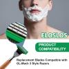36 Blades Replacement Parts for GL-Mach 3 Style Razors (Green), Wet Razors Men's Blades Value Packs view 4