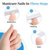 2 Pcs Heavy Duty Nail File 7IN Toenail Files for Thick Toenails Metal Nail Files for Women 4 Sides Design Nails Care Tool view 4