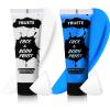 YBUETE 2Pcs Face Body Paint, Professional Paint for Halloween Cosplay Costume Party, Full-coverage Multi-Color Cream Makeup Body Paint for Adults Halloween Cosplay SFX Makeup Paint (White+Blue) view 1