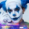 YBUETE 2Pcs Face Body Paint, Professional Paint for Halloween Cosplay Costume Party, Full-coverage Multi-Color Cream Makeup Body Paint for Adults Halloween Cosplay SFX Makeup Paint (White+Blue) view 2
