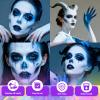 YBUETE 2Pcs Face Body Paint, Professional Paint for Halloween Cosplay Costume Party, Full-coverage Multi-Color Cream Makeup Body Paint for Adults Halloween Cosplay SFX Makeup Paint (White+Blue) view 3