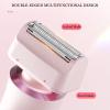 cdpdmai Womens Shaver Dual-Head Trimmer,2 in 1 Wet & Dry Electric Trimmer,Lady Shaver,2-in-1 USB Rechargeable Hair Remover, for Women,Bikini, Pubic Hair, Legs, Body(Color:Pink) view 3