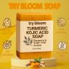 Try Bloom Soap, Lemon Turmeric Bar Soap, Gentle Cleansing Underarm Cream with Turmeric Supports Clear Skin for Face and Body, for Oily & Dry Skin view 2
