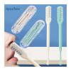 6pcs Double-ended Nose Knife Manual Nose Hair Trimmer Portable Ear Scoop Hair Scraper Shaving Nose Hair Neus Trimmer Men(Green 6pcs) view 3