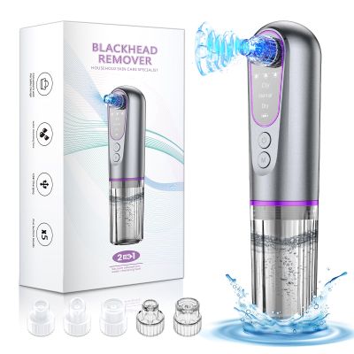 Blackhead Remover Suction Pore Vacuum Hydro Facials Hydrating Pore Cleaner Machine Pimple Extractor with USB Charging Cable Beauty Device