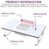 HCAUYNN Composite Nail Art Table Built-in Nail Dust Collector,Automatic Nail Art Nails Dust Vacuum Tool for Home, Reusable Filter Element Blue view 2