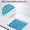 HCAUYNN Composite Nail Art Table Built-in Nail Dust Collector,Automatic Nail Art Nails Dust Vacuum Tool for Home, Reusable Filter Element Blue view 4