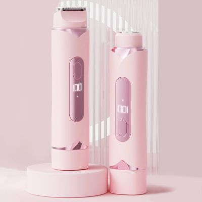 cdpdmai Lady Shavers for Women,Dual Head Electric Razor for Women, Wet and Dry, Rechargeable Facial Hair Removal, for Ladies Face Body Legs Bikini Hairs Electric Lady Shaver(Color:Pink)