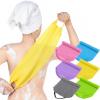 12 Pcs Exfoliating Back Scrubber for Shower with Handles Nylon Back Exfoliator Washers Stretchable Pull Strap Exfoliating Loofah Washcloth for Women Men Body Deep Cleaning Massages view 1