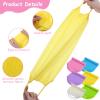 12 Pcs Exfoliating Back Scrubber for Shower with Handles Nylon Back Exfoliator Washers Stretchable Pull Strap Exfoliating Loofah Washcloth for Women Men Body Deep Cleaning Massages view 3