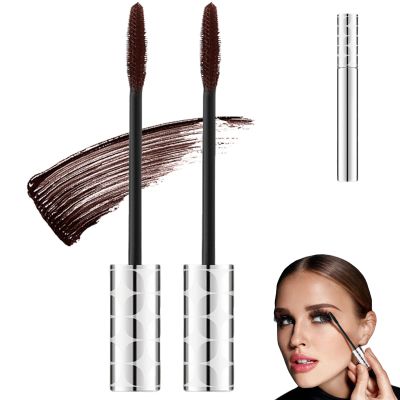Mascara for Older Women 60 Plus, 2025 Upgrade Mascara Volume and Length for Mature Women with Thinning Lashes, Waterproof Long Lasting Non Clumping for Eyelash Makeup (2Pcs-Brown)
