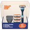 Dollar Shave Club | Travel Shave Set (Blue) | 6 Blade Travel Razor Kit view 1