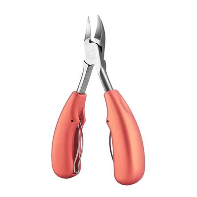 1pc Toe Nail Clippers Nail Correction Thick Nails Ingrown Toenails Nippers Cutters Dead Skin Dirt Remover Pedicure Care Tool(Rose Gold)