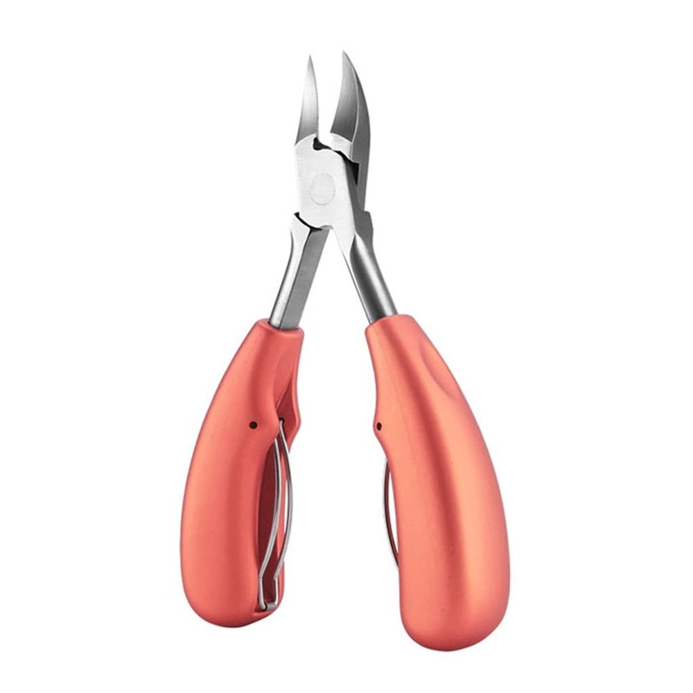 1pc Toe Nail Clippers Nail Correction Thick Nails Ingrown Toenails Nippers Cutters Dead Skin Dirt Remover Pedicure Care Tool(Rose Gold)