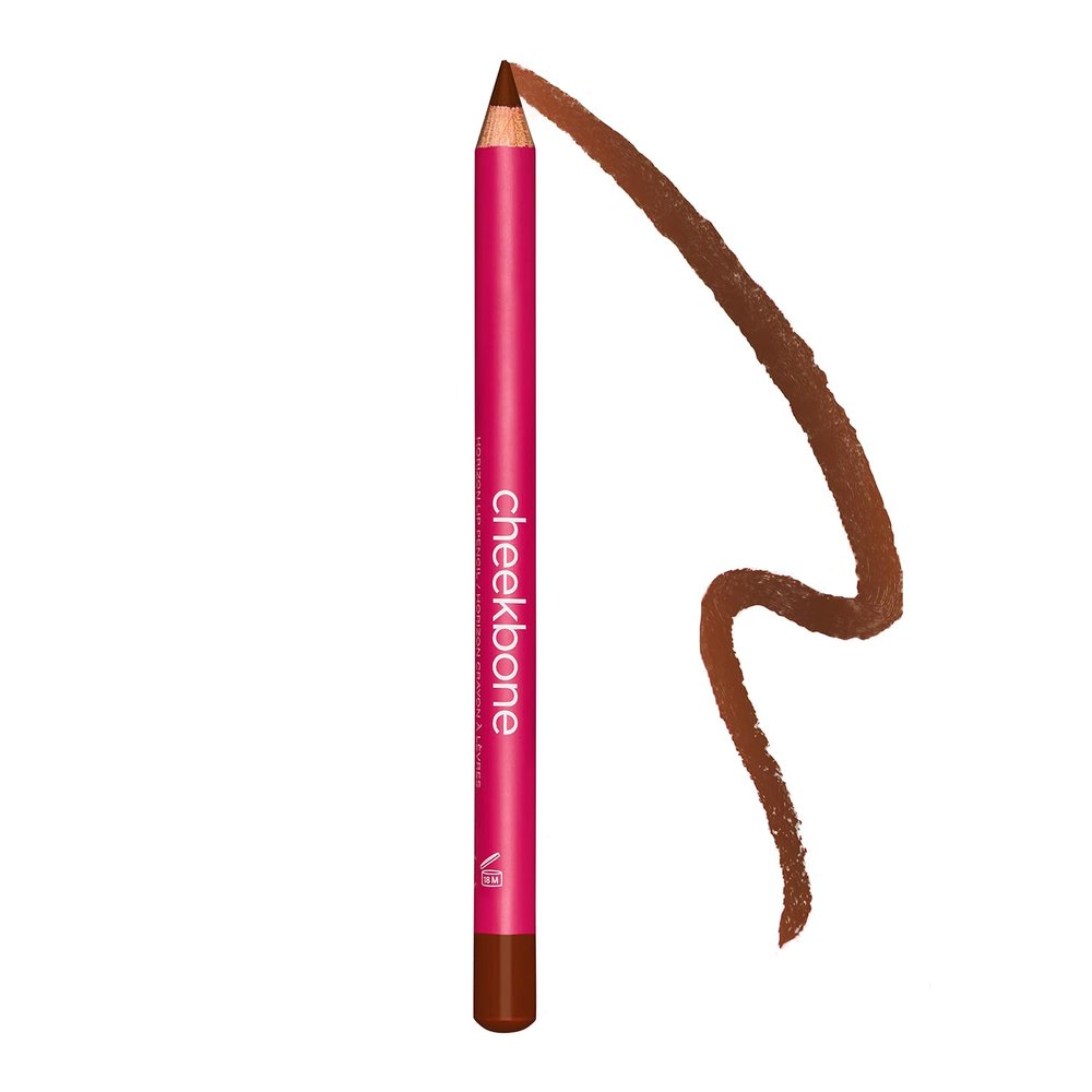 Cheekbone Horizon Lip Pencil, Vegan Matte Lip Liner, Highly Pigmented, Smooth & Creamy, Powder-Like Finish, With Organic Coconut Oil, Define & Shape, 0.038 oz (Earthy)