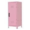 10.5x10.5x27cm Mini Iron Cosmetic Organizer for Playroom, Rustproof and Dustproof, Box, Pink view 1